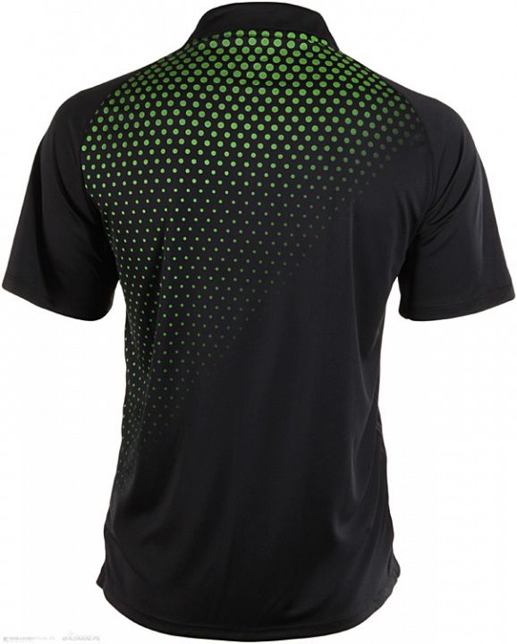 Prince Graphic Polo Czarny/Zielony
